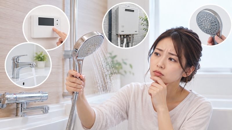 シャワーヘッド交換後も改善しないときの点検判断