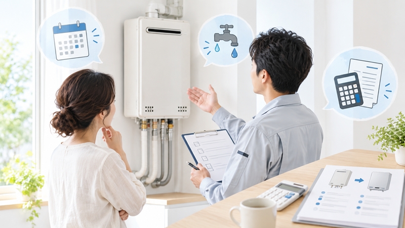 給湯器の修理と交換は年数・症状・費用を合わせて判断