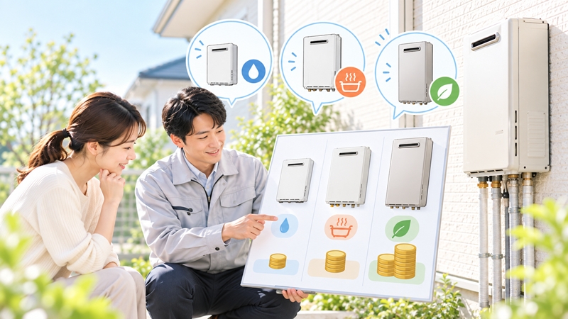 給湯器の機種によって交換費用が変わる理由